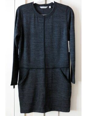 NWT $98 ATHLETA Destiny Dress Techie Sweat Dark Gray - S